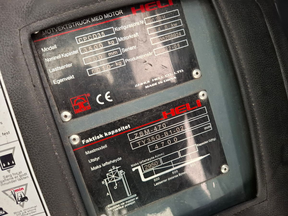 Heli CPCD35-XC26H ZSM470 Hytte Brukt